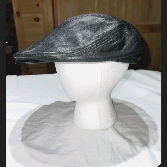 Vintage Wilsons Leather PELLE STUDIO Driver Hat Size S/M - Picture 3 of 7